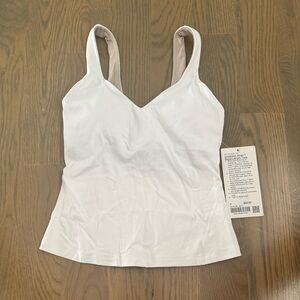 Lululemon white waist length align tank! Size 2